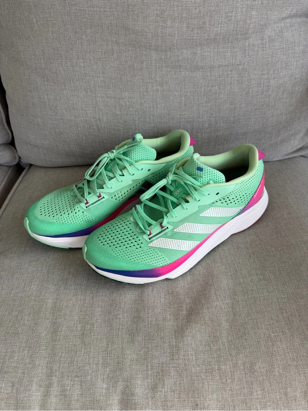 Adidas Adizero SL Women’s 11 Pulse Mint Lucid Fuchsia Running Shoes